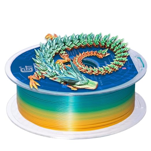 Geeetech Rainbow PLA Filament 1.75mm, 3D Printer Multicolor Filament, Color by GEEETECH
