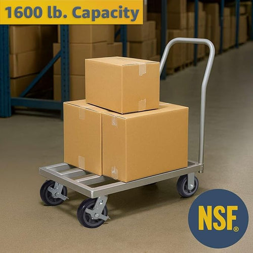 20" x 36" Mobile Aluminum NSF Dunnage Rack - 1600 lb. Capacity - Image 2