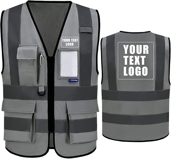 A-SAFETY High Visibility Reflective Safety Vest Customize Logo by A-SAFETY