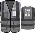 A-SAFETY High Visibility Reflective Safety Vest Customize Logo by A-SAFETY
