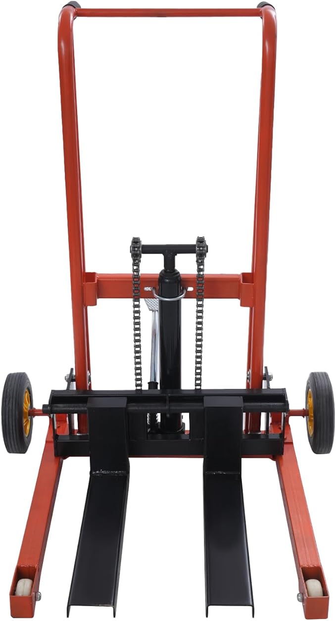 Hydraulic Material Lift 450 lbs Capacity, 36 Inch Lift Height Manual Stacker - Image 2