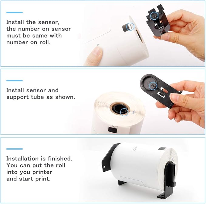 Replace for DK-1241 Die-Cut Large Shipping Label Rolls - Image 4