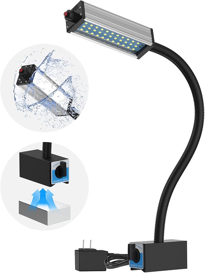 Magnetic Work Light, Led Machine Light, IP66 Waterproof gooseneck Light by XinYiQimachinelightilluminateallthedarkness