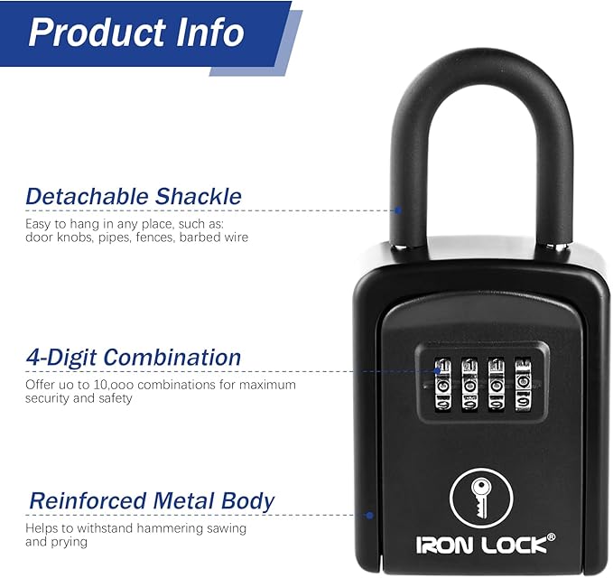 Iron Lock® Key Lock Box Portable - Image 7