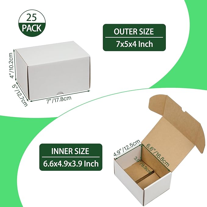 7x5x4 Inches Shipping Boxes Set of 25 - Image 2