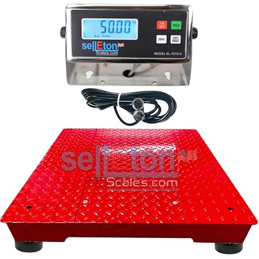 SellEton SL-700-2x2-10K 24" x 24" Industrial Floor Scale by SELLETONSCALES