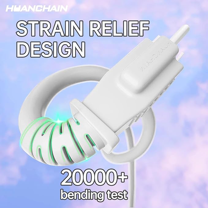 HUANCHAIN Indoor Outdoor White Extension Cord 10 ft Waterproof, 16/3 Gauge - Image 5