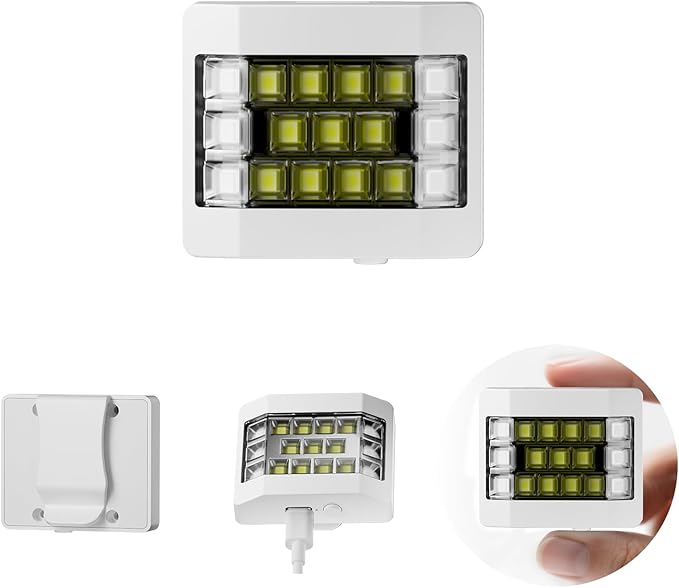 Running Lights for Runners, Clip on Flashlight, Rechargeable LED Safety Light by Fymblin
