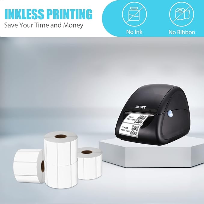 iDPRT 2.28' 1.18' Multi-Purpose Direct Thermal Labels, Self-Adhesive Thermal - Image 6