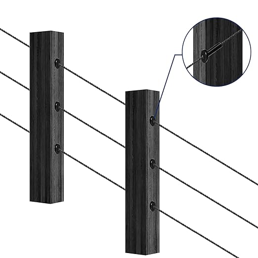 50 Pack 30 Degree Angle Protective Sleeves, T316 Marine Grade Cable Railing Kit - Image 5