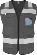 TCCFCCT Reflective Safety Vest 5 Pockets High Visibility Vest by TCCFCCTPROFESSIONALSAFETYSOLUTIONS