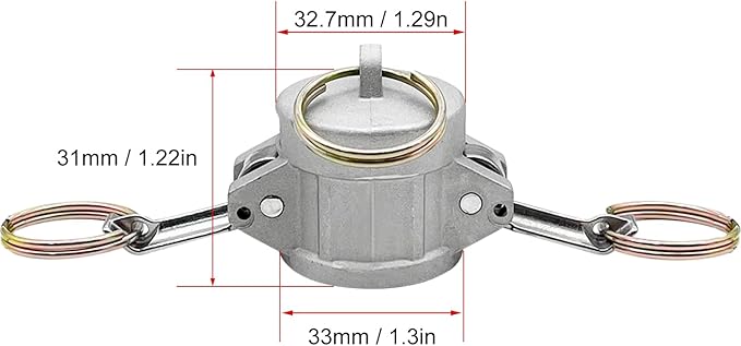 2PCS Aluminum Type DC Cam and Groove Fitting, Female Coupler x Female NPT - Image 7