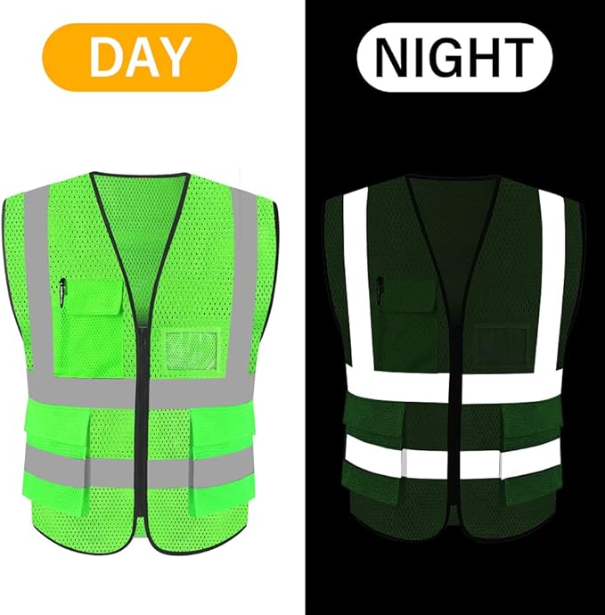HYCOPROT High Visibility Mesh Safety Reflective Vest - Image 5