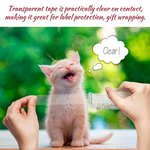 Clear Tape, Transparent, Gift Wrapping Tape - Image 4
