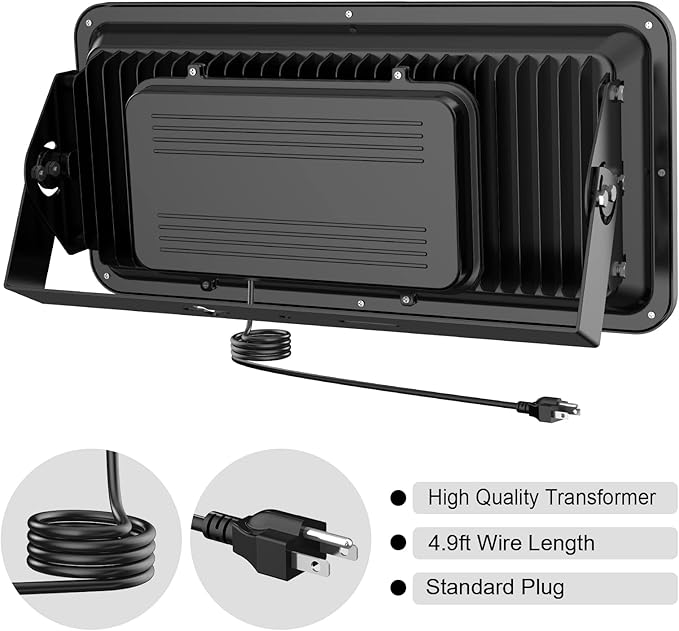 600W Outdoor LED Flood Light, 60000LM Super Bright, IP66 Waterproof, 6000K - Image 4
