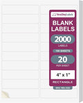NextDayLabels 4' x 1" White Laser/Inkjet Printer Labels by NextDayLabels