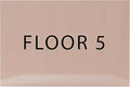 6" X4" Floor 5 Sign by ADACentralSigns