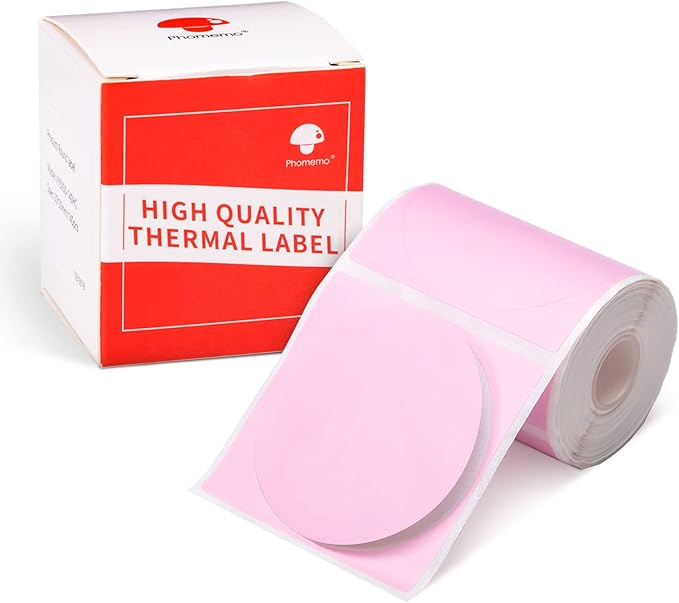Phomemo Circle Labels for M110/M110S/M120/M200/M220 Label Maker, 1.96" x by Phomemo