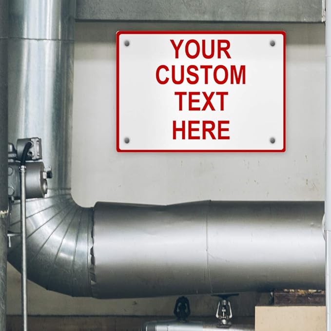 Aluminum Weatherproof Metal Sign Multiple Sizes Custom Personalized Text Here - Image 4