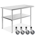 GRIDMANN NSF Stainless Steel Work & Prep Table 48 x 24 Inches by GRIDMANN