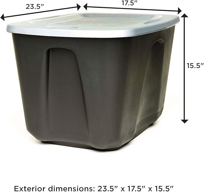 HOMZ Durable Molded Bin, Plastic Storage Container - Image 9