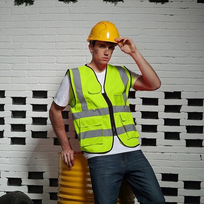 BeautyWill Custom Logo 10/20 Pack Safety Vest Class2 High Visibility Vest - Image 6