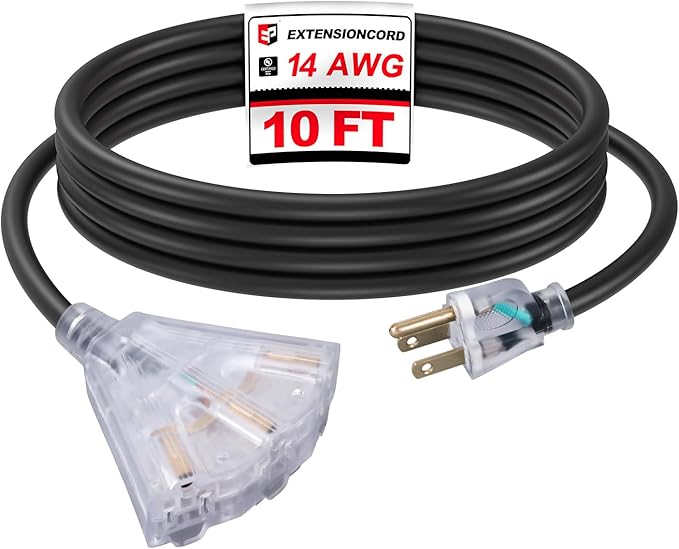 EP 10 Ft Lighted Outdoor Extension Cord by ENERGYPRO