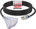 EP 10 Ft Lighted Outdoor Extension Cord by ENERGYPRO