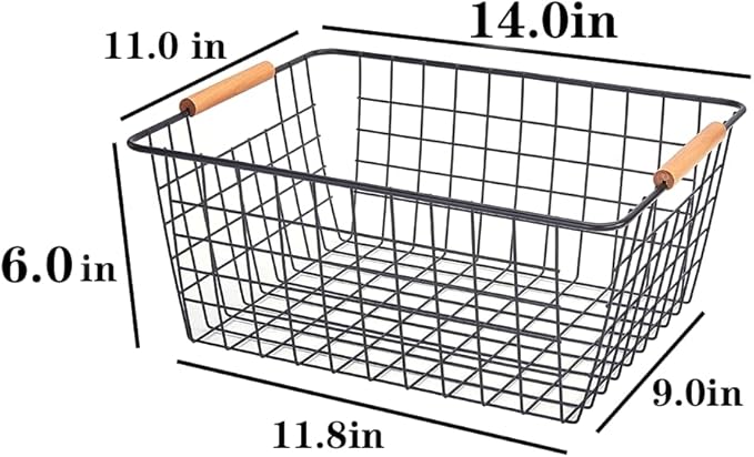 LeleCAT Large black wire basket - Image 2