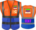 Personalized High Visibility Reflective Safety Vest Custom Your Text Protective by DOBYYUNZHEN