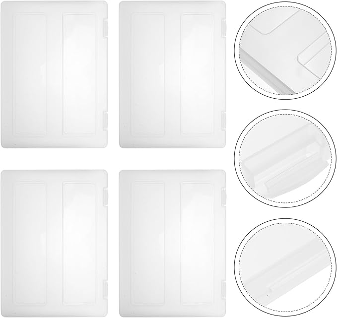 4pcs File Storage Box Clear Wear-resistant Plastic Document Organizer - Image 6