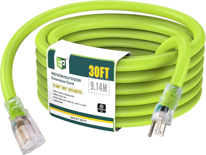 EP 30 Ft Lighted Outdoor Extension Cord by ENERGYPRO