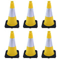 6 Pack 18 Inch Yellow Traffic Cones by OranclUS