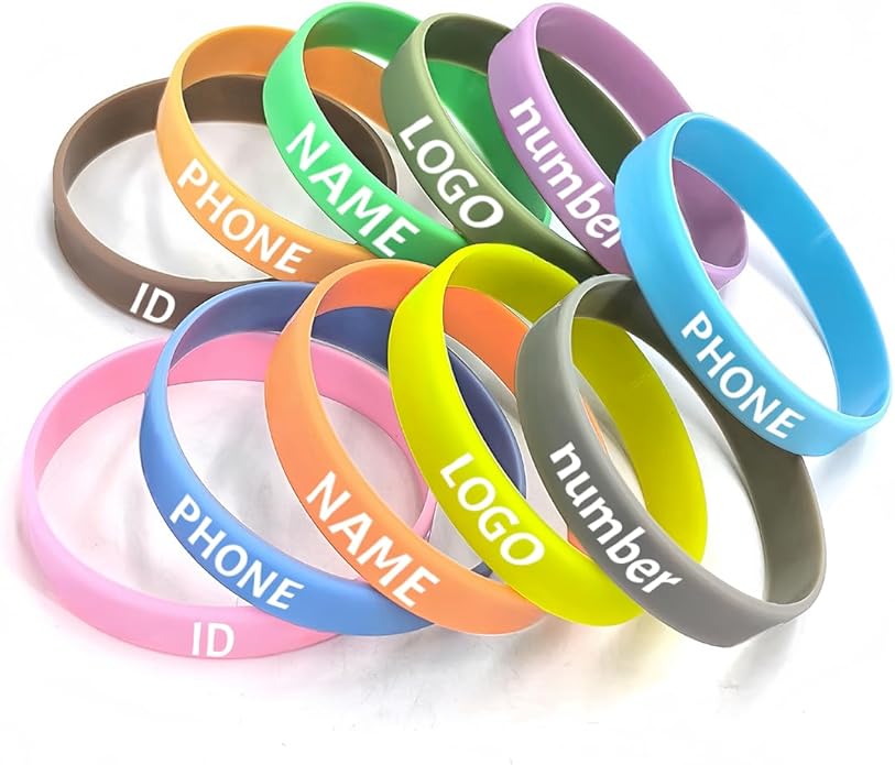 Custom Silicone Wristbands Bulk, Personalize - Image 2