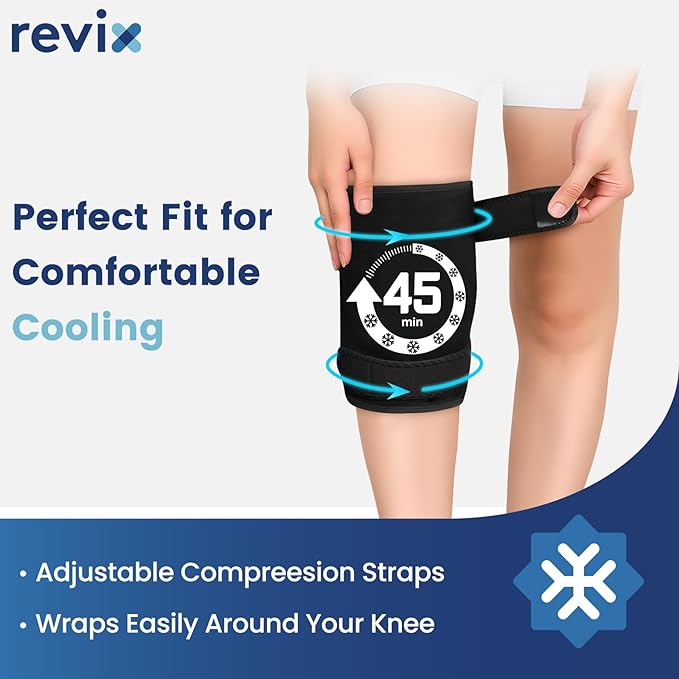 REVIX Knee Ice Pack Wrap, 45-Minute Long-Lasting Ice Pack - Image 5