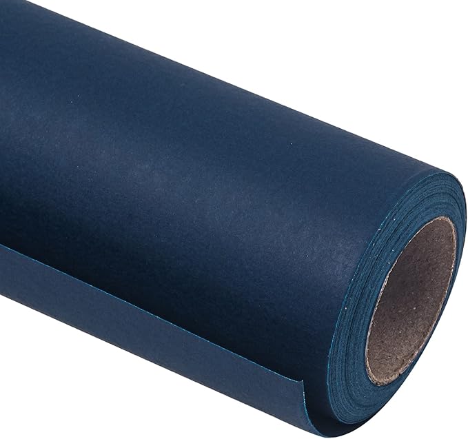 RUSPEPA Navy Blue Kraft Paper Roll by RUSPEPA