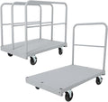 2 in 1 Steel Panel Truck Cart, 36x24 inch Flatbed by GarveeTech