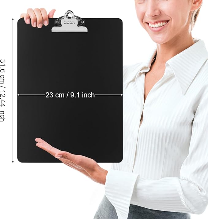 ZCZN Metal Clipboard, 4 Pack Heavy Duty Aluminum Clipboards 12 x 9 Inches - Image 2