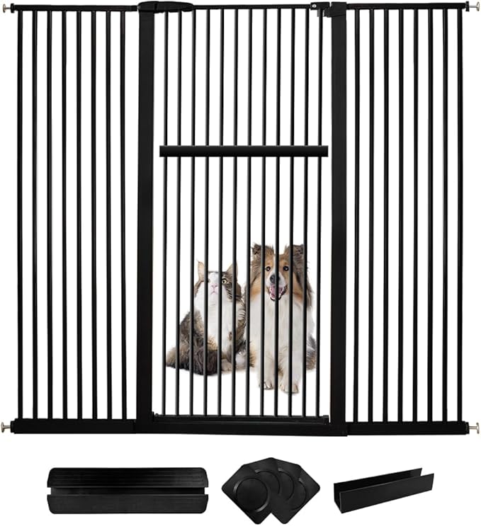 Lumizone Extra Tall Pet Gate 55.12" High Pressure Mounted 63.39"-67.90" Extra by Lumizone