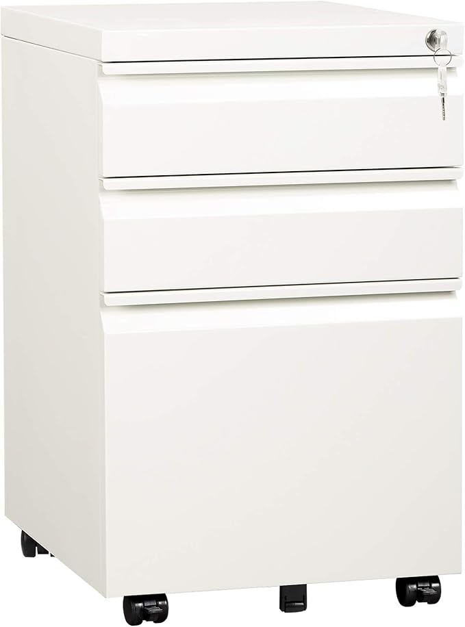 DEVAISE 3 Drawer Mobile File Cabinet by DEVAISE