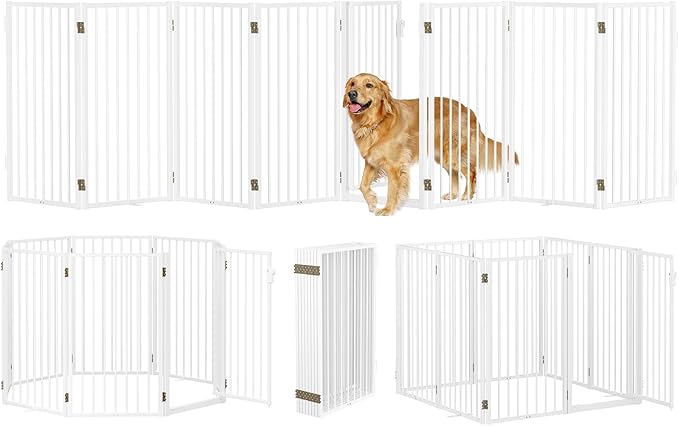 Metal Freestanding Dog Gates by WeLovePetsAsMuchAsYouDo