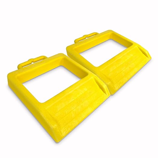 Pallet Jack Wheel Chock 2 Packs, Premium Pallet Jack Stopper by HOXWELL