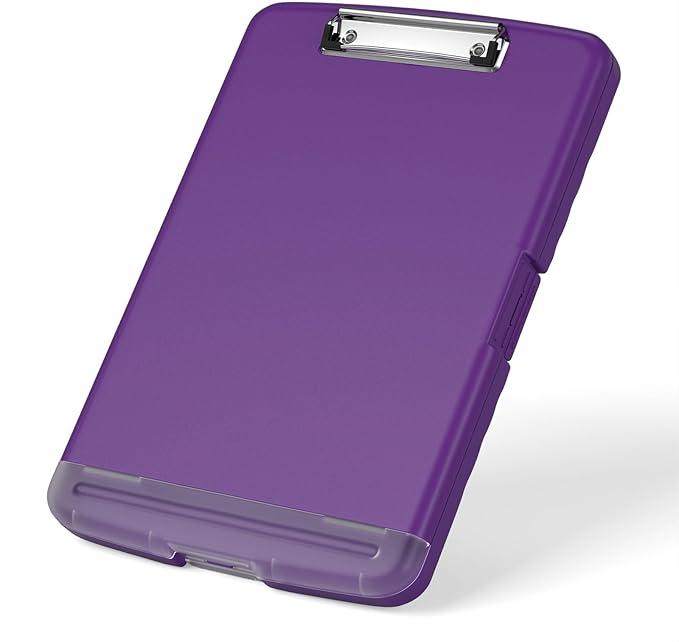 Rimilak Plastic Clipboard with Storage, 8.5 x 11 High Capacity Folio Nursing by Rimilak