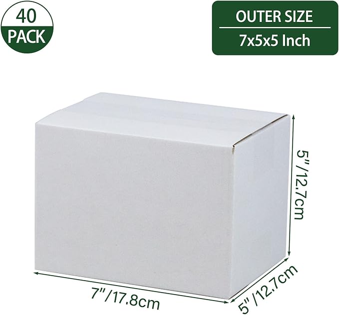 7x5x5 Inches Shipping Boxes Set of 40 - Image 2