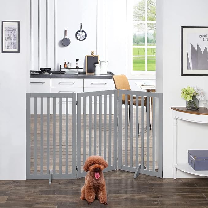 unipaws 36" H Free Standing Pet Gate - Image 3