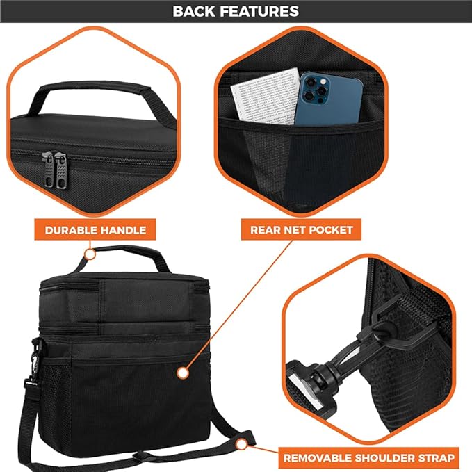 opux Insulated 2 Deck Lunch Bag - Image 7