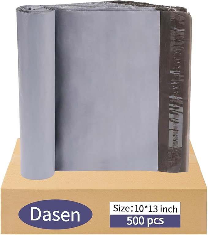 Dasen 500pc Poly Mailers 10x13 Inches, Shipping Envelopes Self Seal Mailers by Unknown