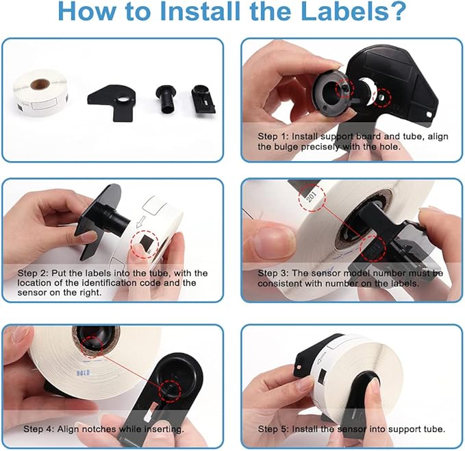 12 Rolls Replace for Brother DK-1201 Address Label, 400 Stickers/roll for - Image 7