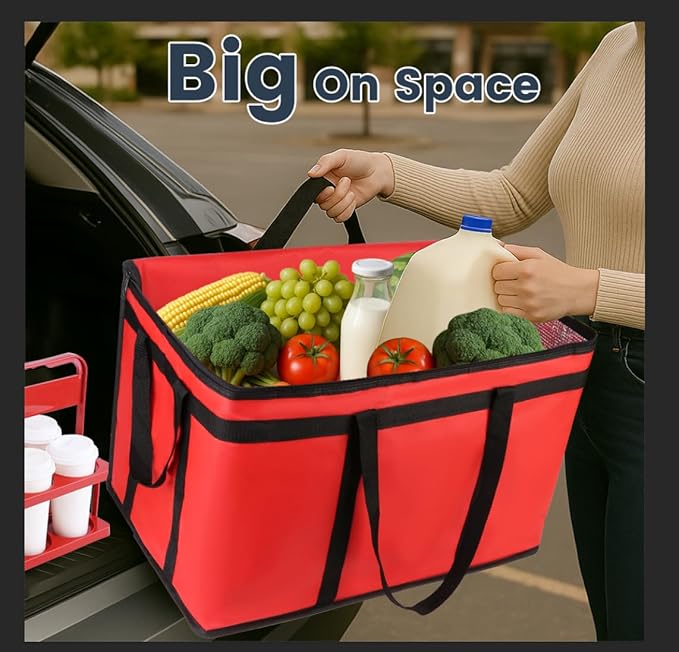 Cooler Insulated Food Delivery Bag & Drink Carrier - Image 4