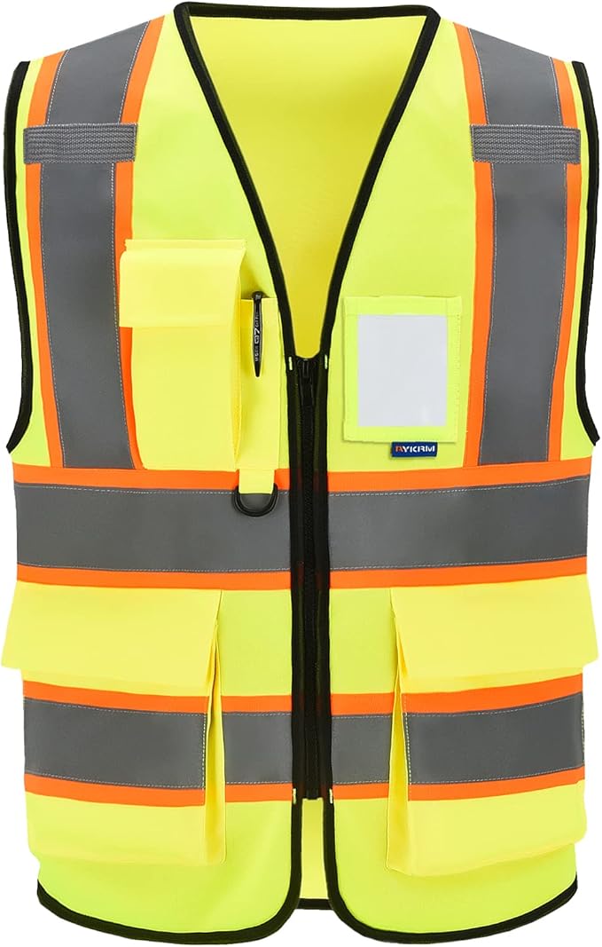 AYKRM 11 color High Vis Reflective Safety Vest by AYKRM